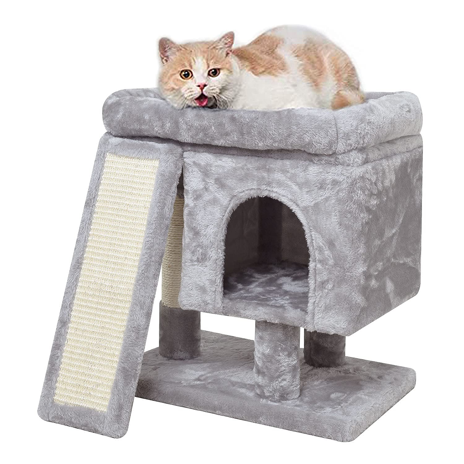 SYANDLVY kittens cave provides a warm retreat ideal for observing the room.