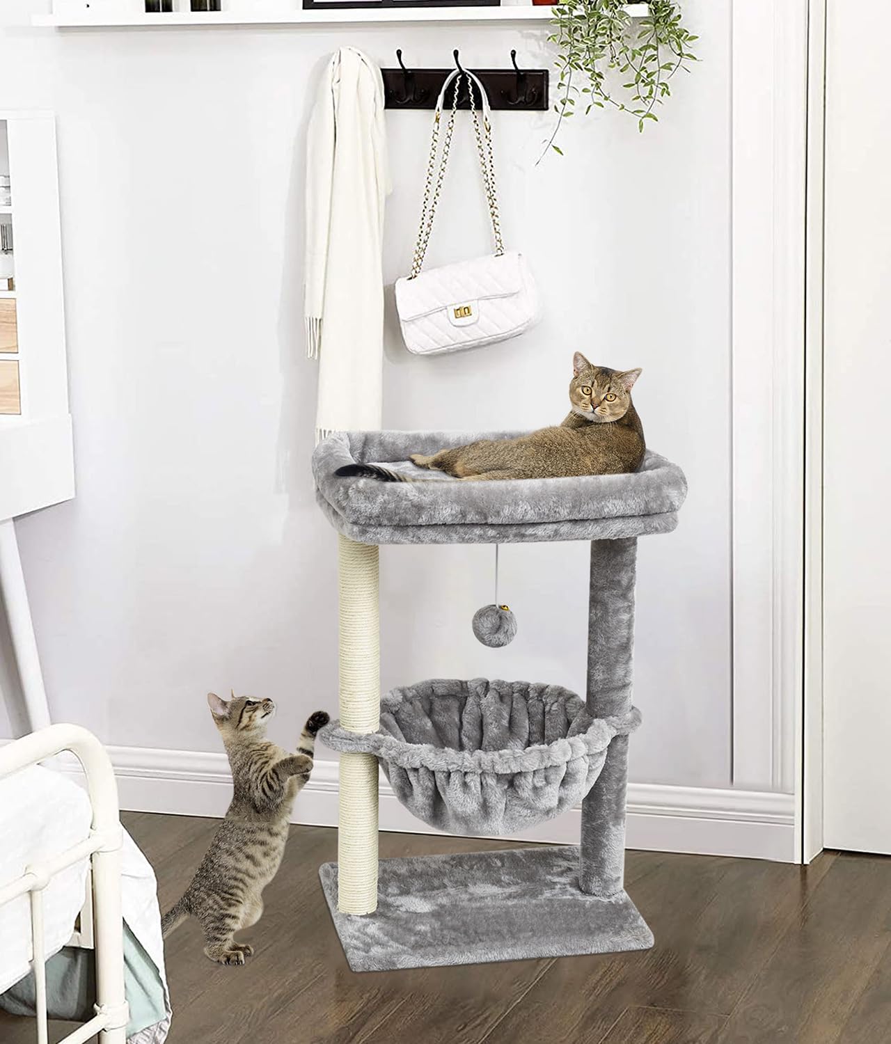 SYANDLVY small cat tree hanging ball for interactive play