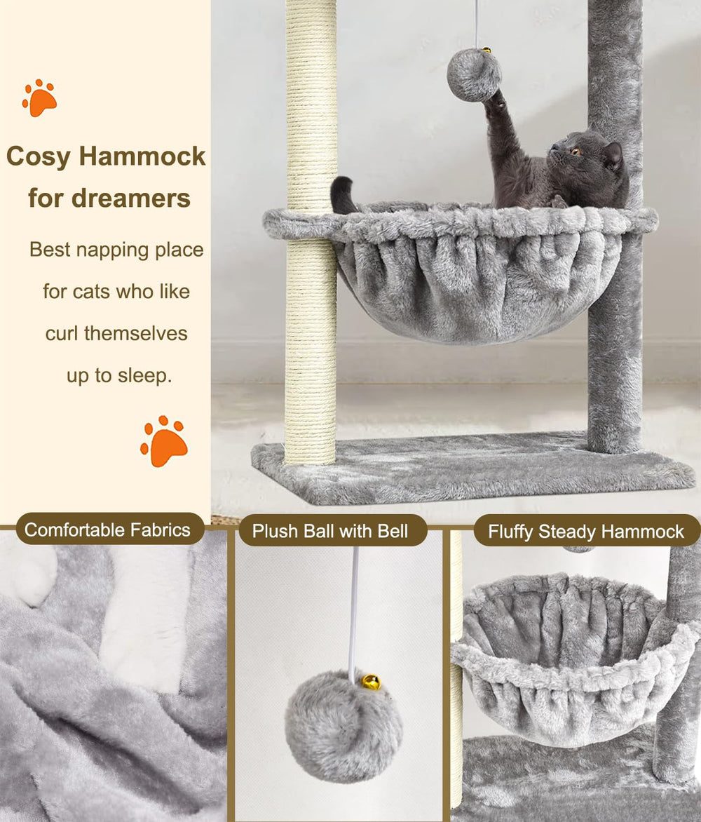 SYANDLVY small cat tree removable cushions for easy cleaning