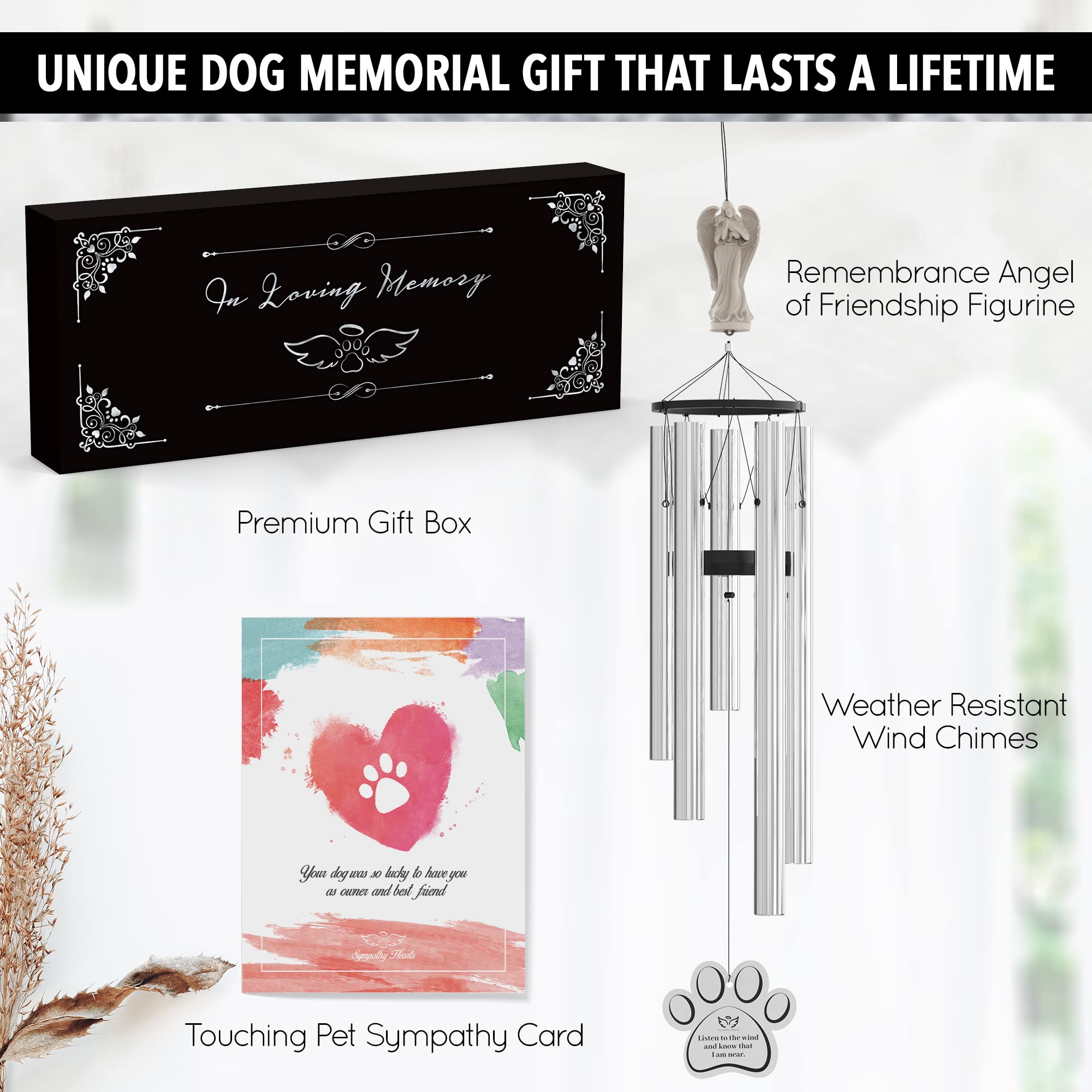 SYMPATHY HEARTS corrosion-resistant metal ensures lasting outdoor display with weather resistance.