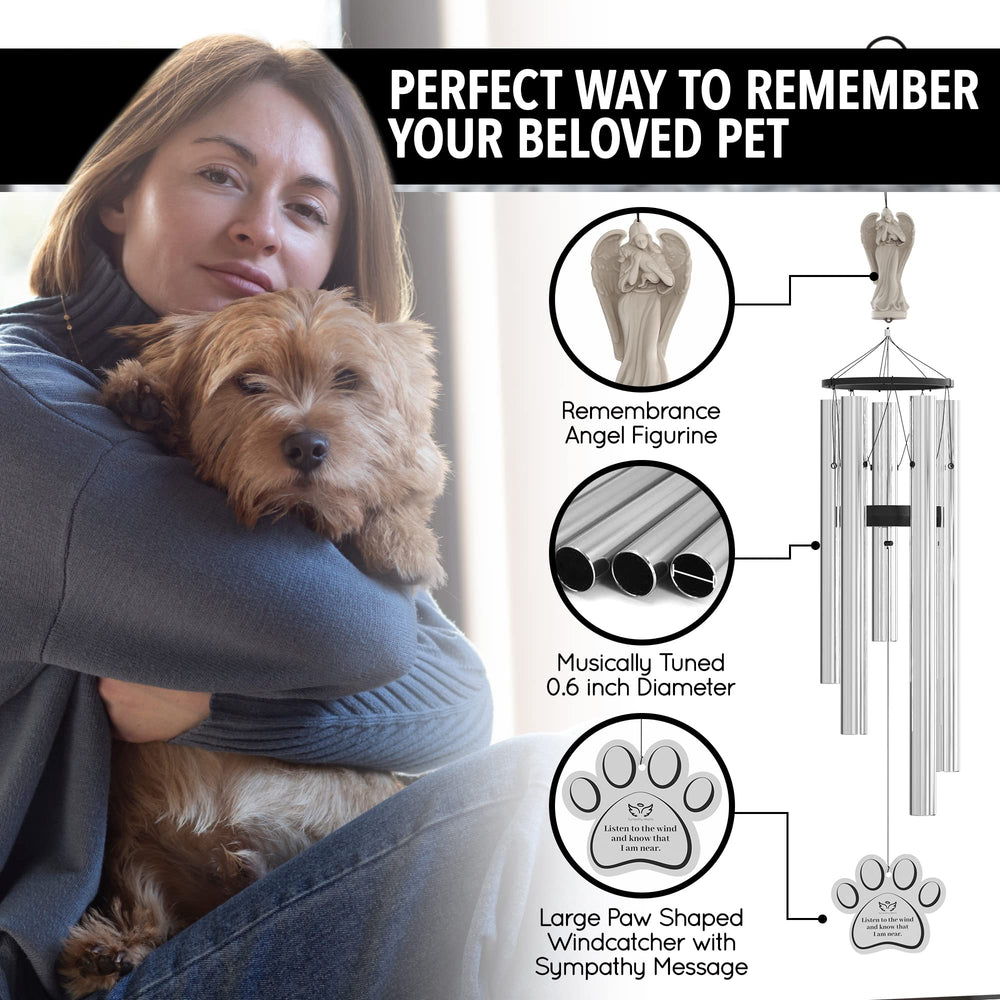 SYMPATHY HEARTS five-tuned metal chimes produce serene, harmonious tones for quiet reflection.