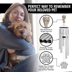 SYMPATHY HEARTS five-tuned metal chimes produce serene, harmonious tones for quiet reflection.