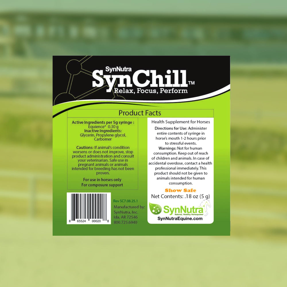 SynChill gel amber appearance with sweet taste for easy administration