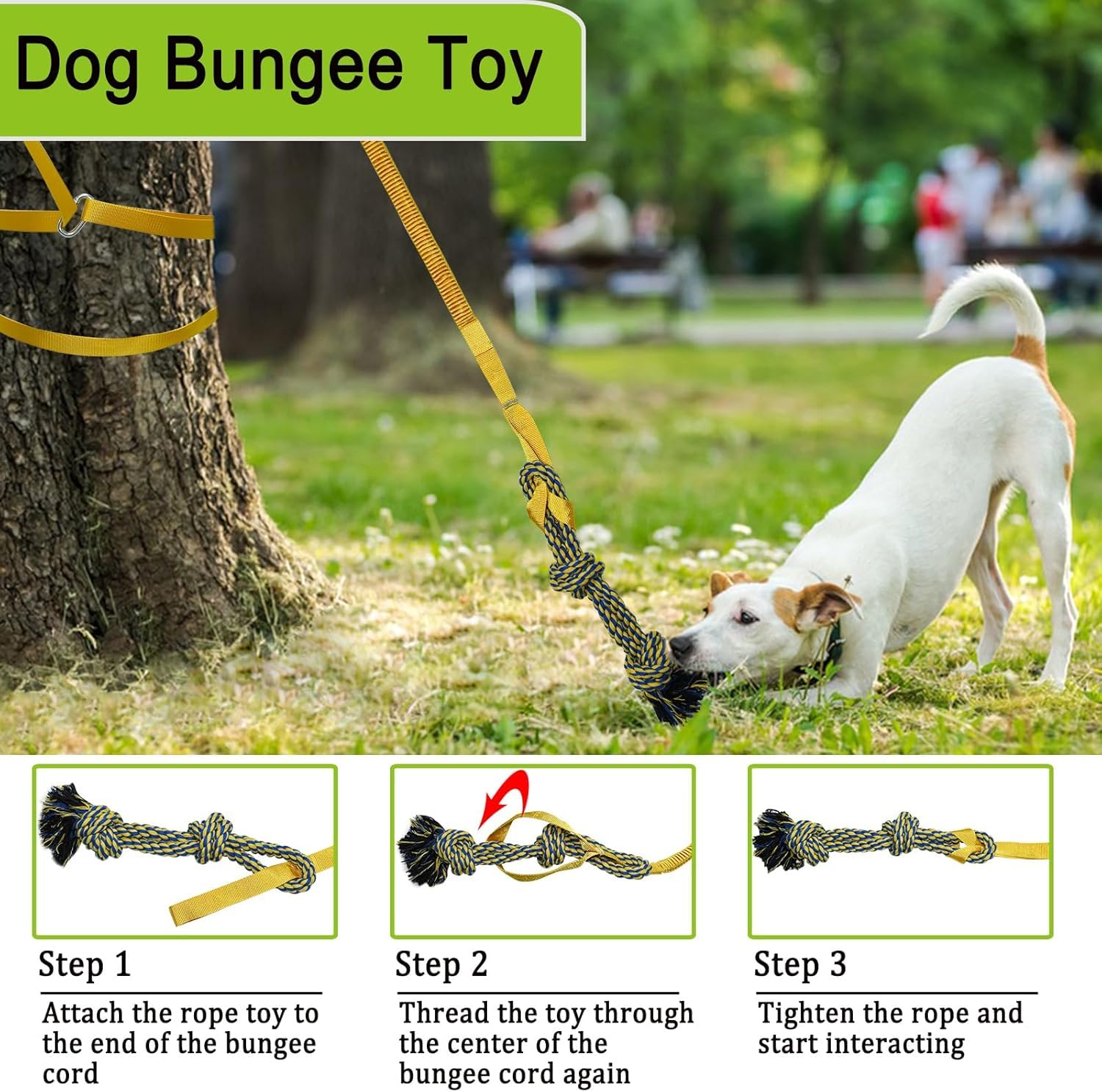 SYOOY cotton rope chew toy close-up reveals strong fibers for chewing.