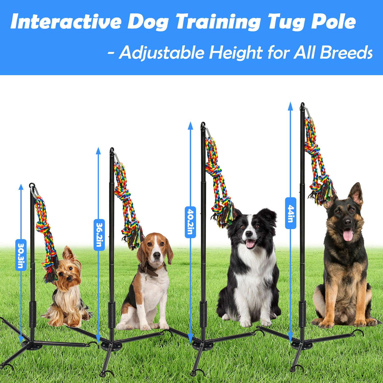 SYOOY dog rope toys with bells attract attention for interactive play
