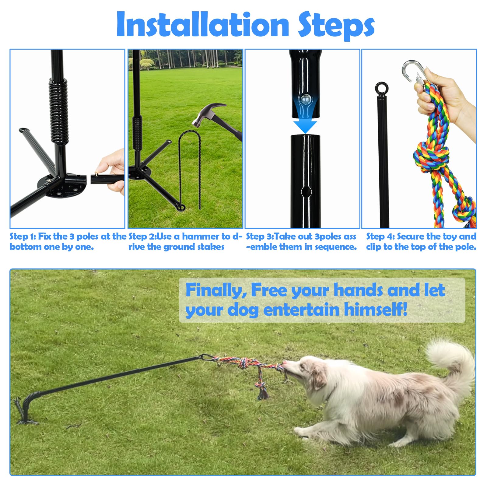 SYOOY ground stakes 12inch reinforcing stability during play