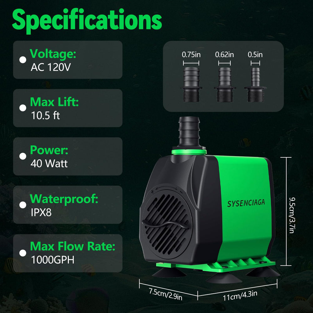 SYSENCIAGA energy-efficient design lowers running costs over time.
