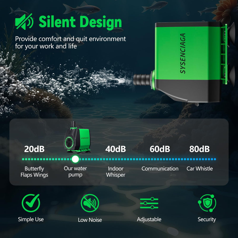 SYSENCIAGA ultra-quiet motor reduces noise in live setups.