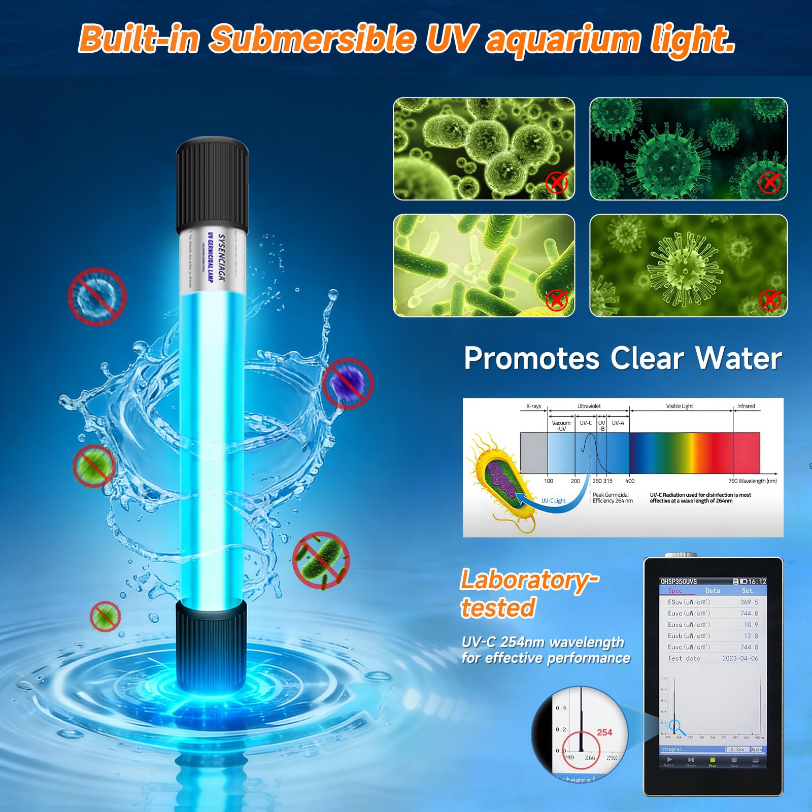 SYSENCIAGA easy-clean design with removable parts simplifies aquarium maintenance.