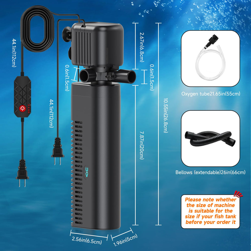 SYSENCIAGA timer control enables automated filtration cycles.