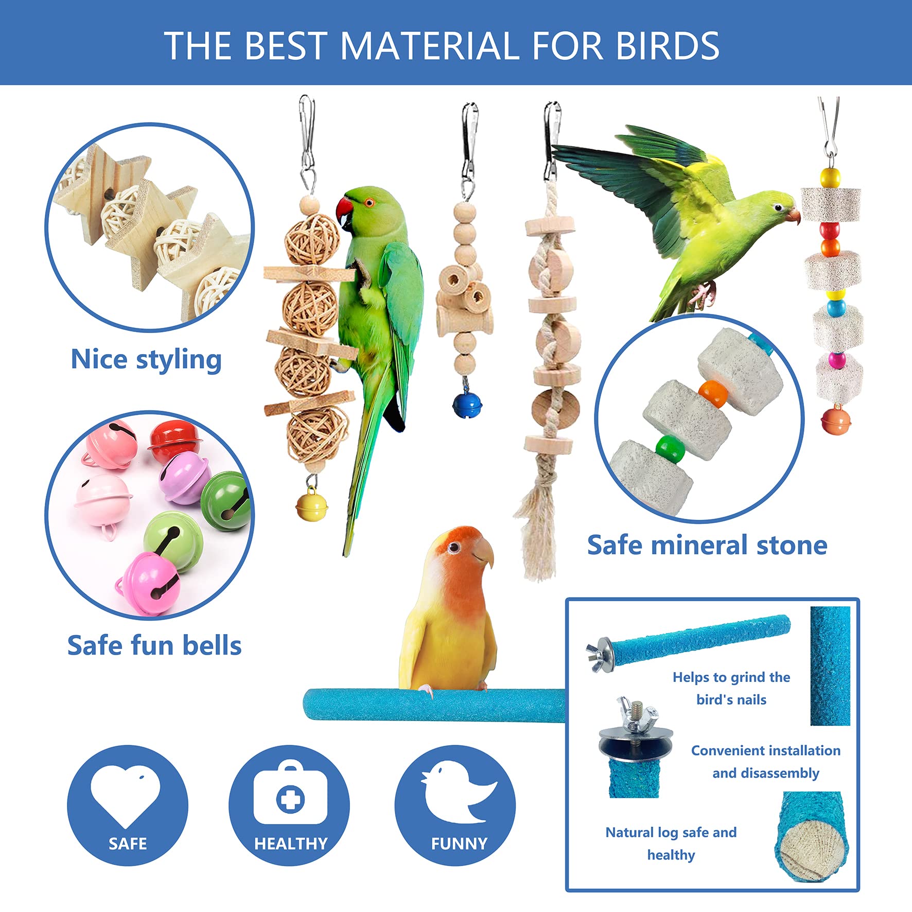 Sysmashing wind chimes provide gentle auditory enrichment.