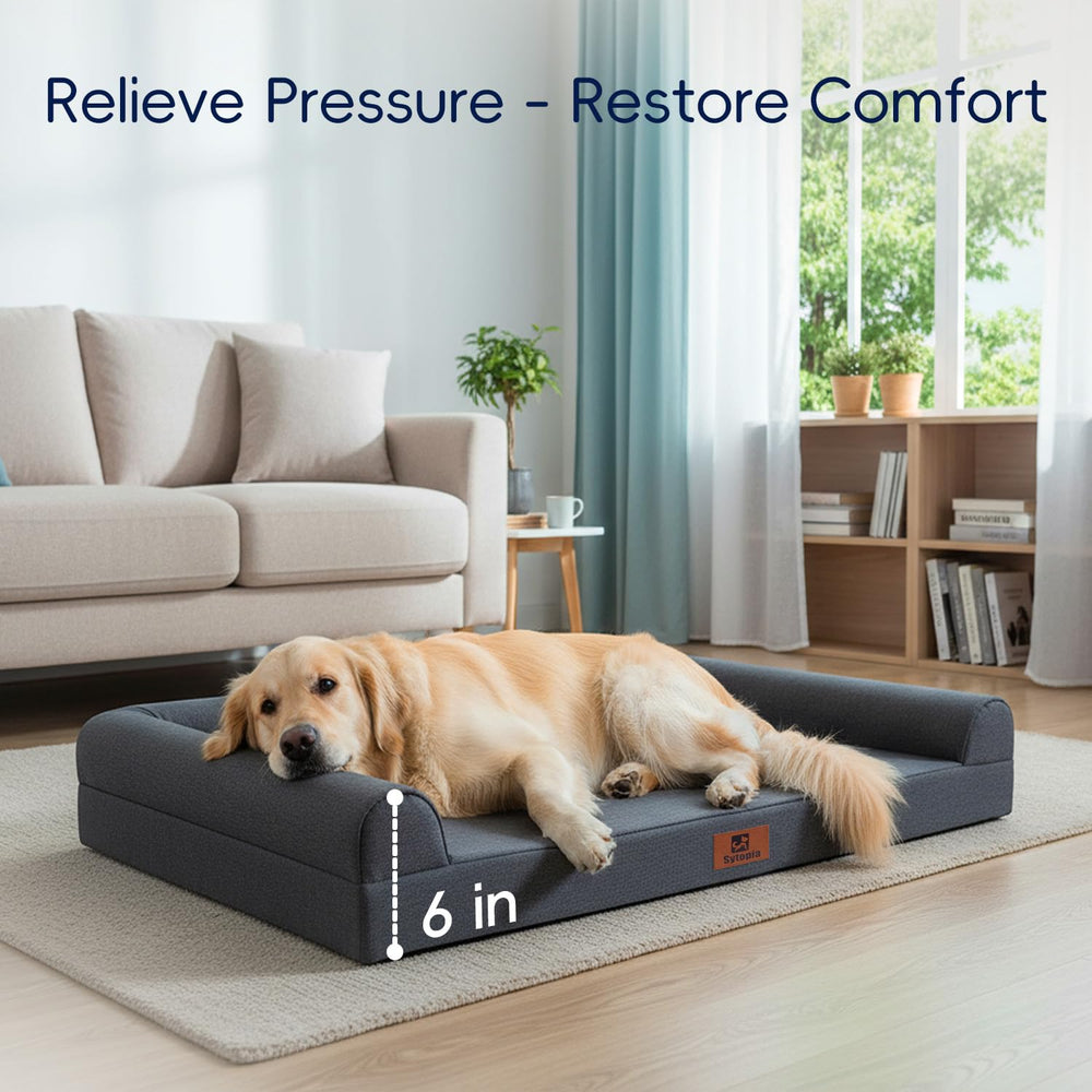 Sytopia bed side view highlighting sturdy bolster for neck support