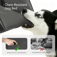 Sytopia large dog bed with 3 inch orthopedic foam for joint friendly rest.