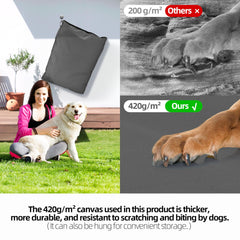 Sytopia dog bed removable cover demonstrates easy cleaning and moisture protection.