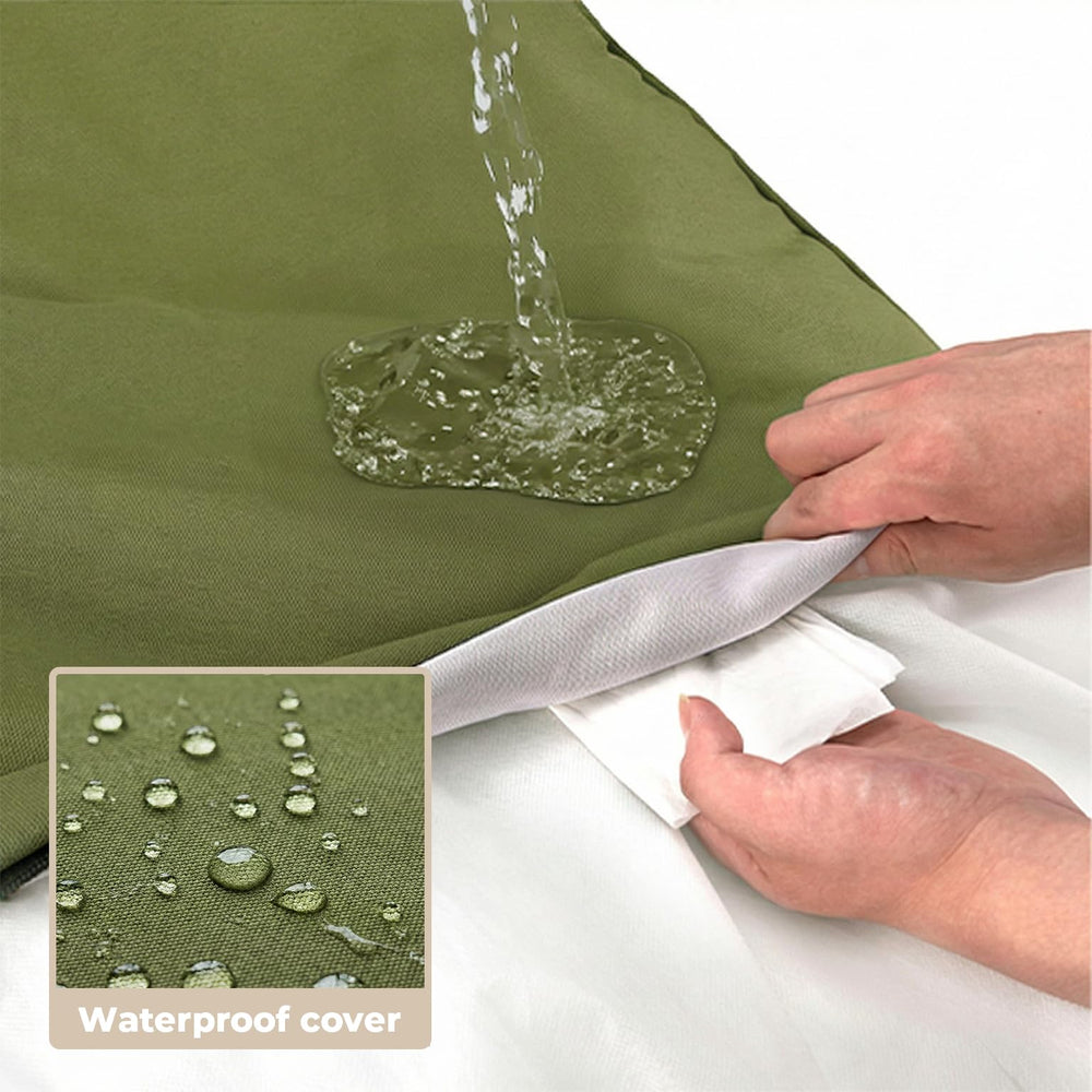 Sytopia removable cover with discreet zipper for easy cleaning.