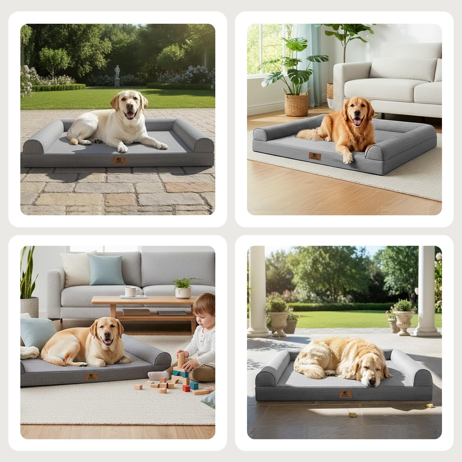 Sytopia easy-care dog bed designed to reduce anxiety via nesting comfort.