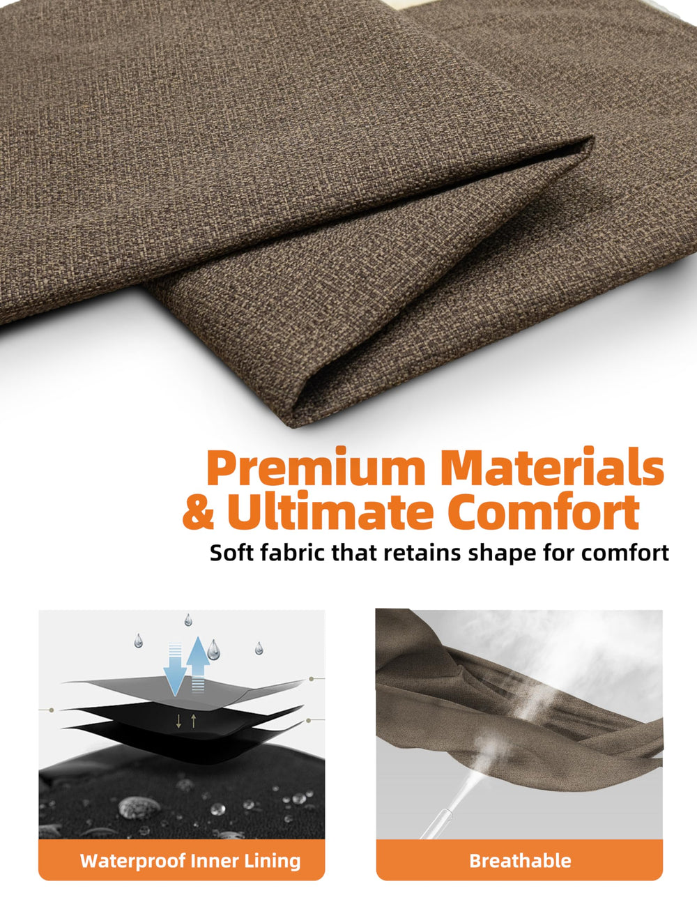 Sytopia bed features a zippered cover for simple removal and washing.