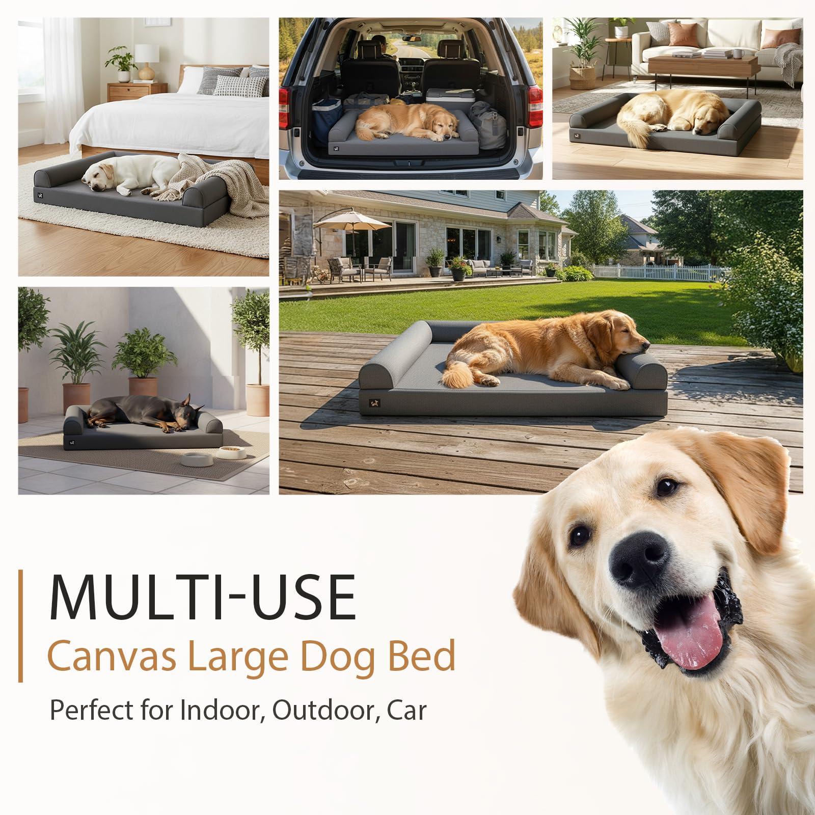 Sytopia large bed supports dogs up to 100 pounds