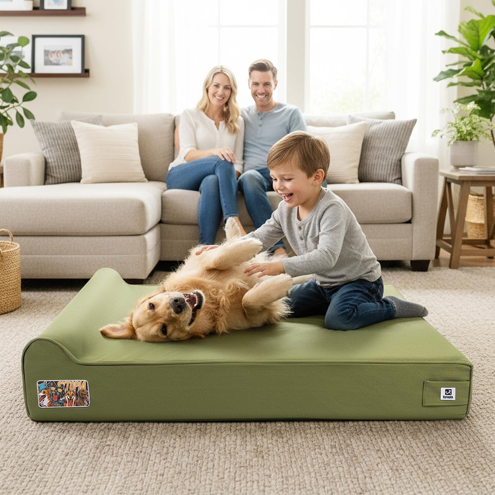 Sytopia bed non-slip base stabilizing on tile, wood, and carpet