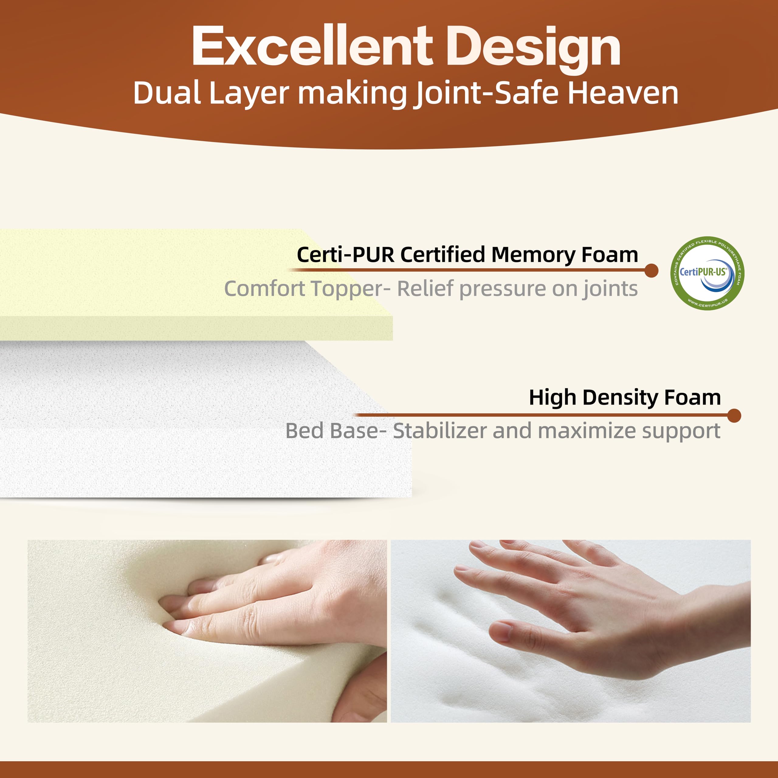 Sytopia OEKO-TEX certified cover ensures skin-friendly materials