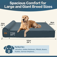 Sytopia orthopedic-pet-couch-7inch with 7-inch foam core offers cushioned joints support.