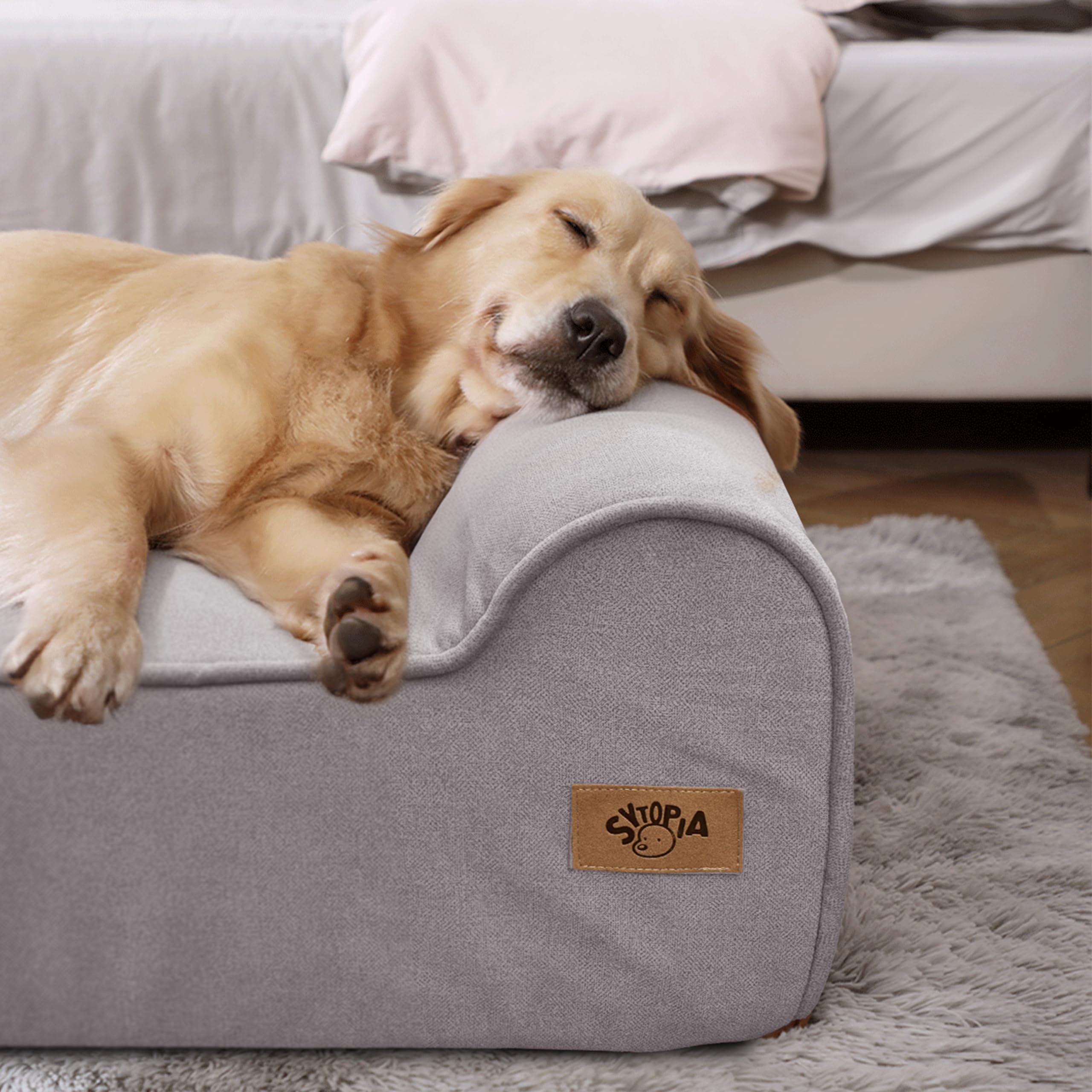 Sytopia reinforced stitching demonstrates durable construction for big dogs