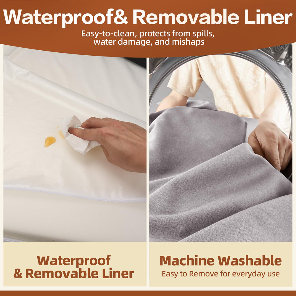 Sytopia removable cover close-up emphasizing machine-washable design