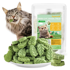 SYWUAII cat grass treats package front highlighting natural ingredients for healthy snacking.