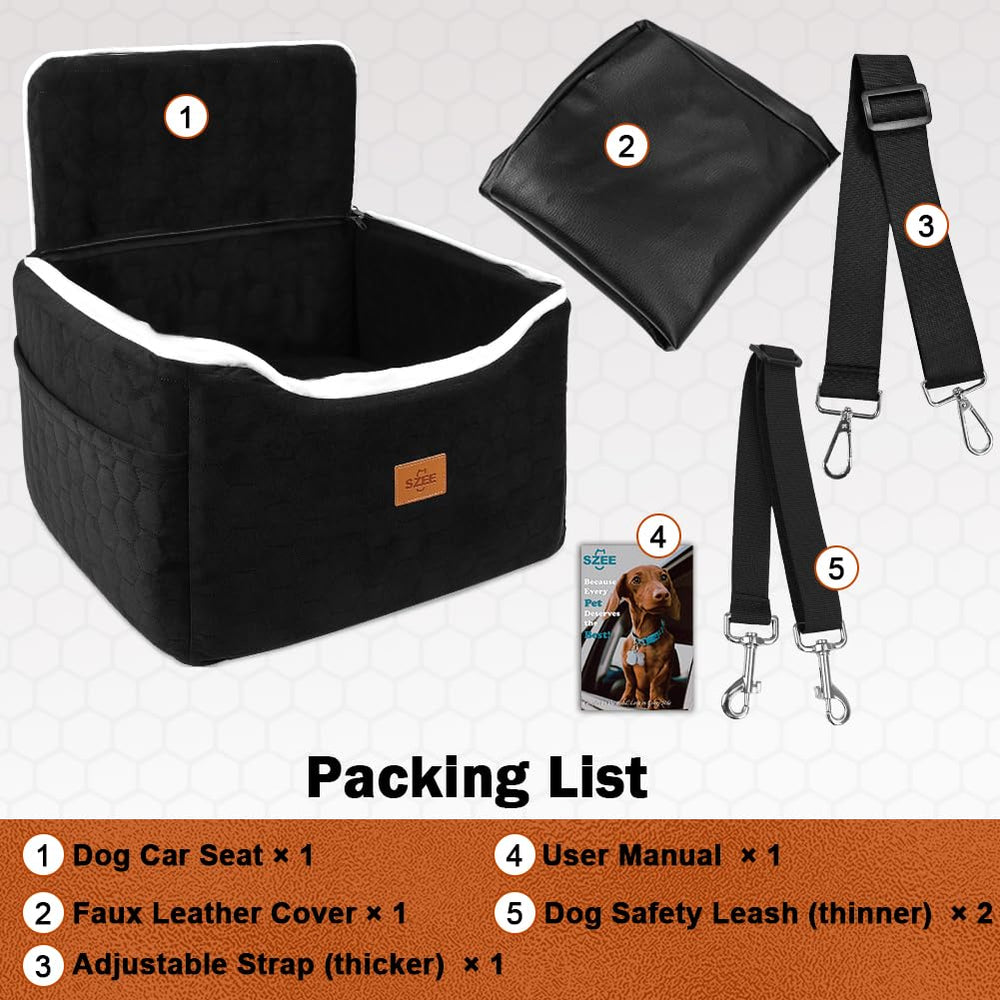 SZEE Dog Car Seat simple cleaning and durable materials