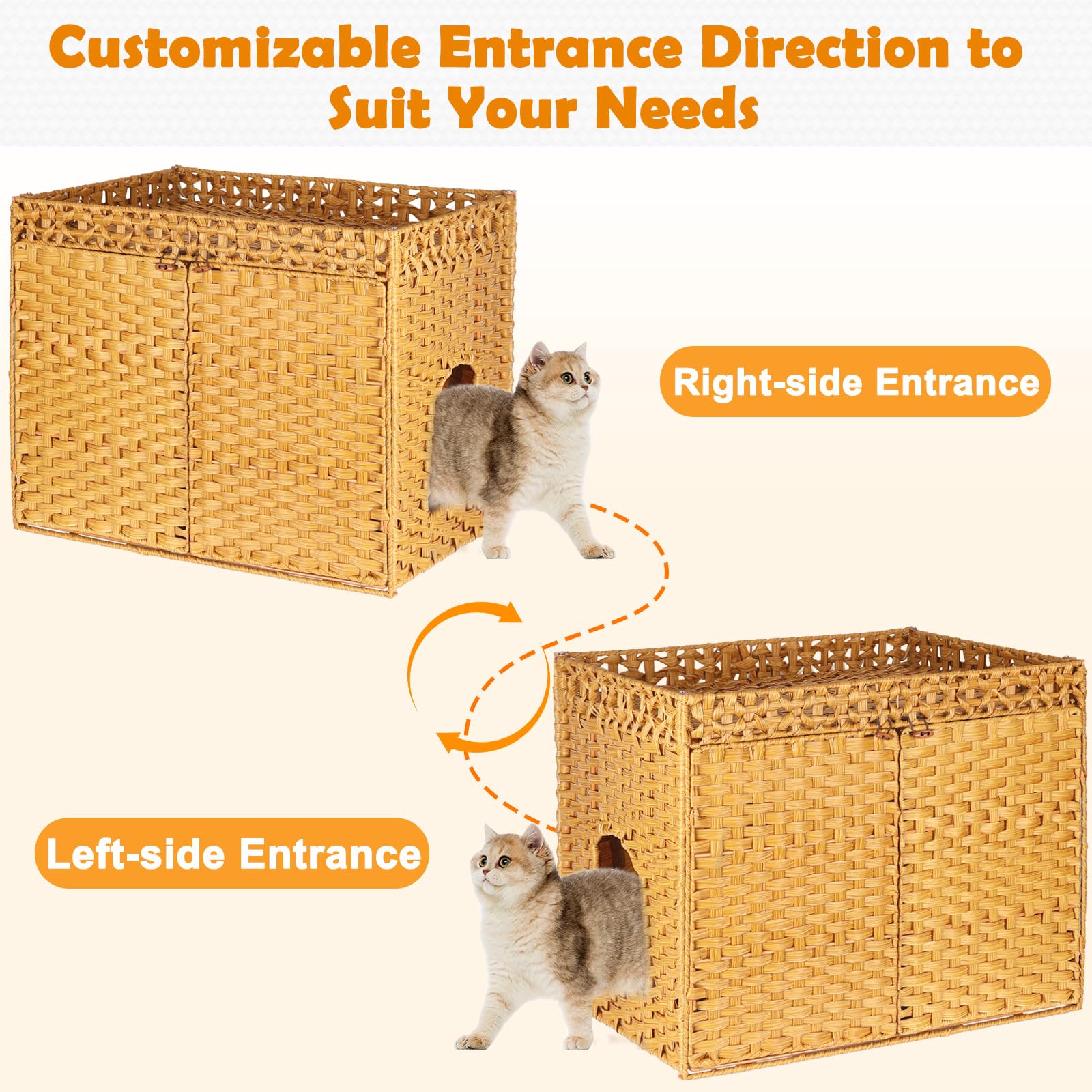 SZEE faux-woven-plastic-material: moisture-resistant, low-maintenance enclosure.