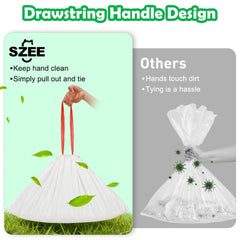 SZEE heavy-duty bags handle up to 10 kg of litter for reliable use.