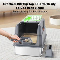 SZEE XL enclosed litter box offers extra room for larger cats.