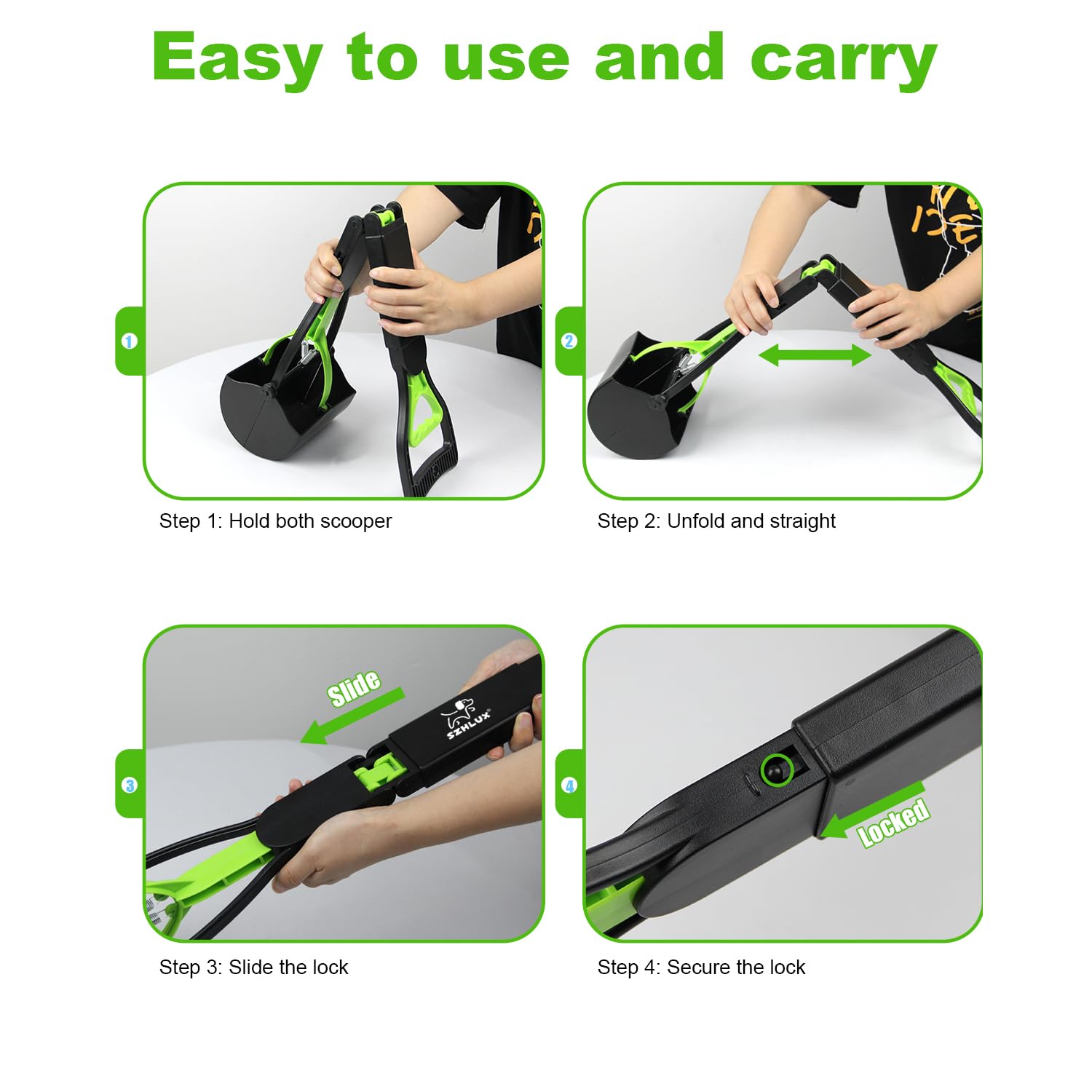 SZHLUX compact folded storage fits bags or cars.