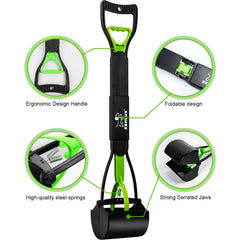 SZHLUX ergonomic handle enables comfortable scooping without bending.