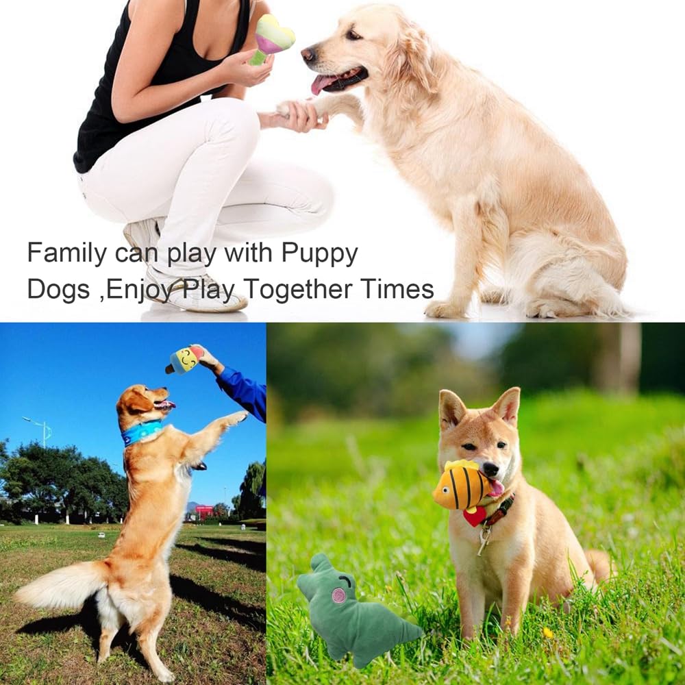 SZKOKUHO rabbit plush squeaky toy promotes interactive games.