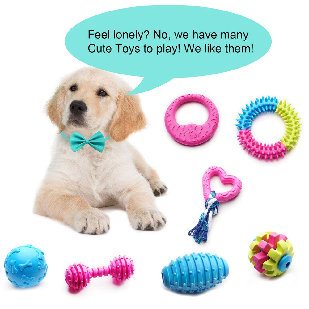 SZKOKUHO dental-friendly puppy-toys help clean teeth and encourage active chewing