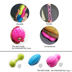 SZKOKUHO multi-color-dog-toys-for-small-breeds ideal for solo play and training sessions