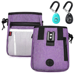 SZO dog treat pouch front view showing large main compartment for treats