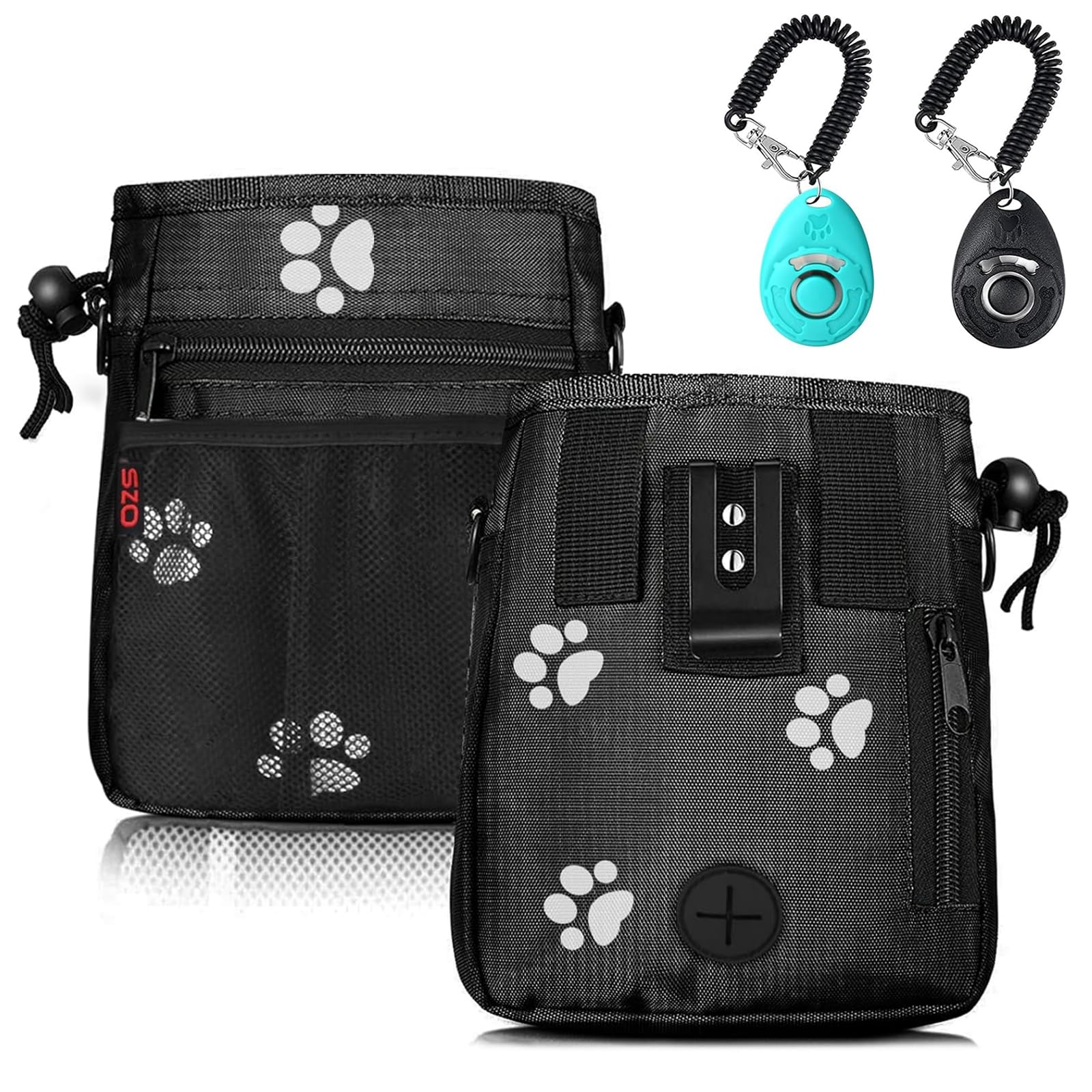 SZO dog treat pouch large capacity holds treats and toys for efficient training
