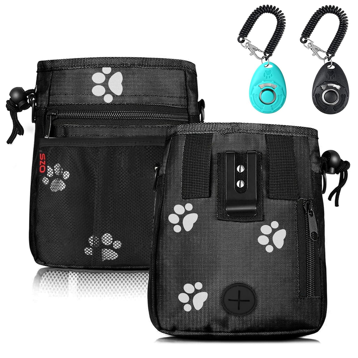 SZO dog treat pouch large capacity holds treats and toys for efficient training