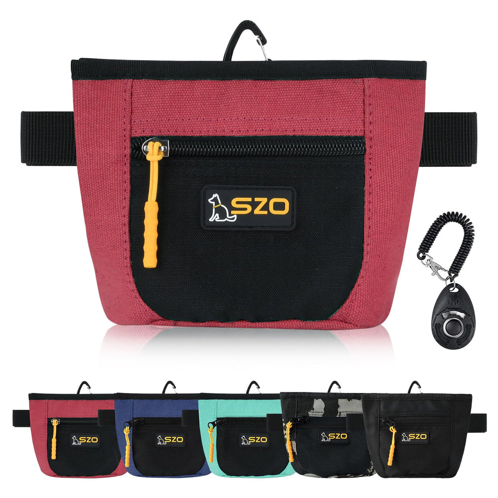 SZO dog treat pouch with magnetic closure for quick one-handed access