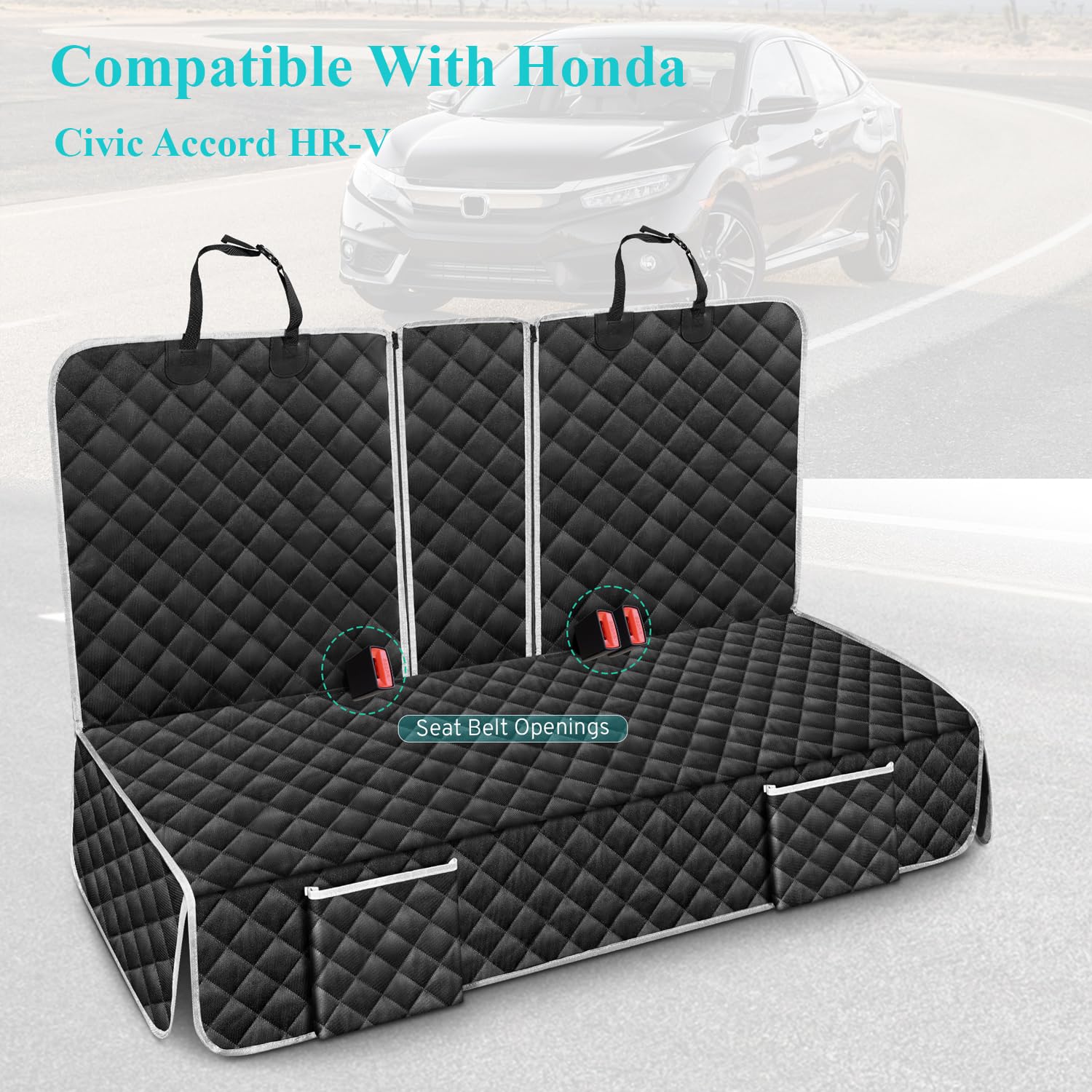 Szyuchen protects car interior from dog fur and moisture during travel.