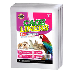 T TORTO9 Bird Cage Liner 20x18 sheets for versatile cage coverage.