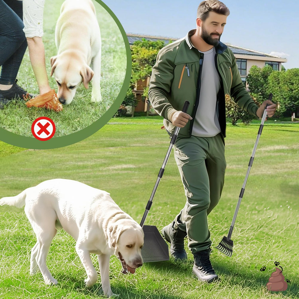 T2Y Pooper Scooper lightweight design reduces strain during pickups.