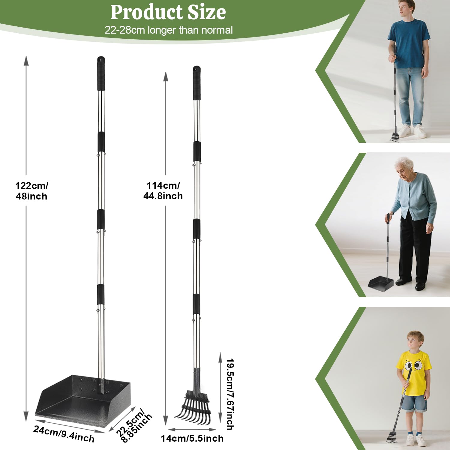 T2Y Pooper Scooper oversized tray increases capacity for multiple dogs' waste.