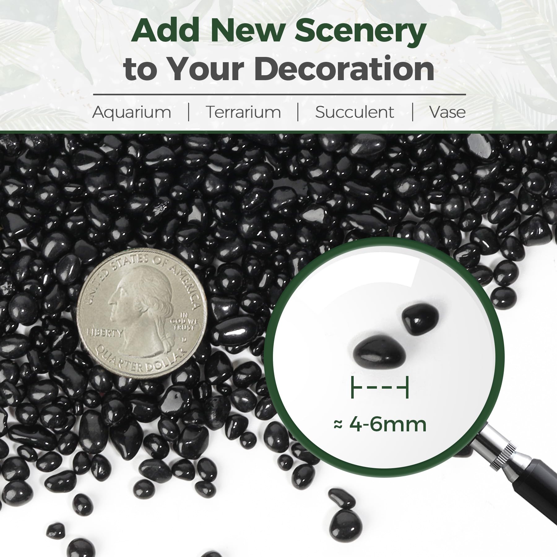 T4U 2 lb aquarium gravel stones for fish tanks