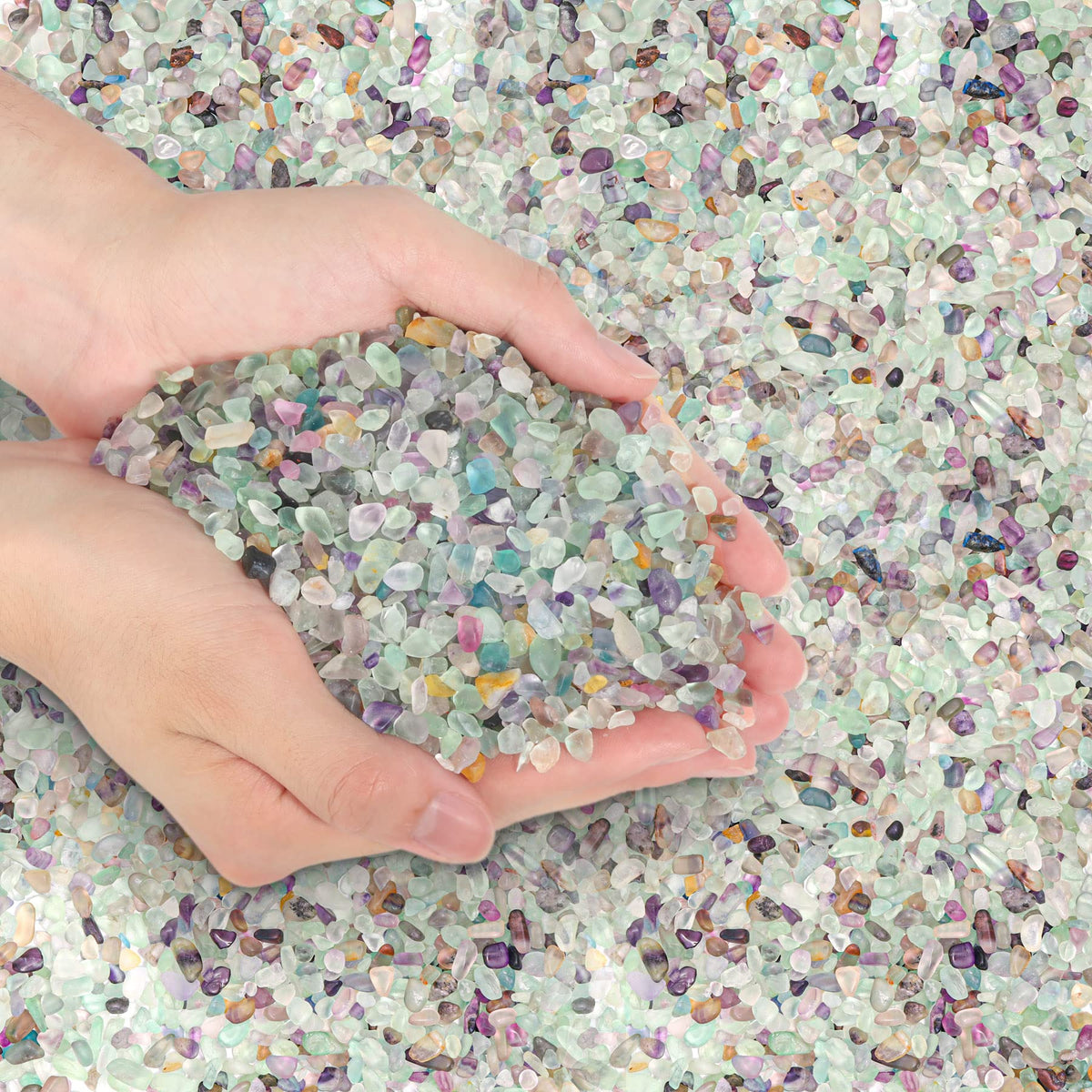 T4U crystal chips crushed quartz glass for bulk decor and DIY crafts
