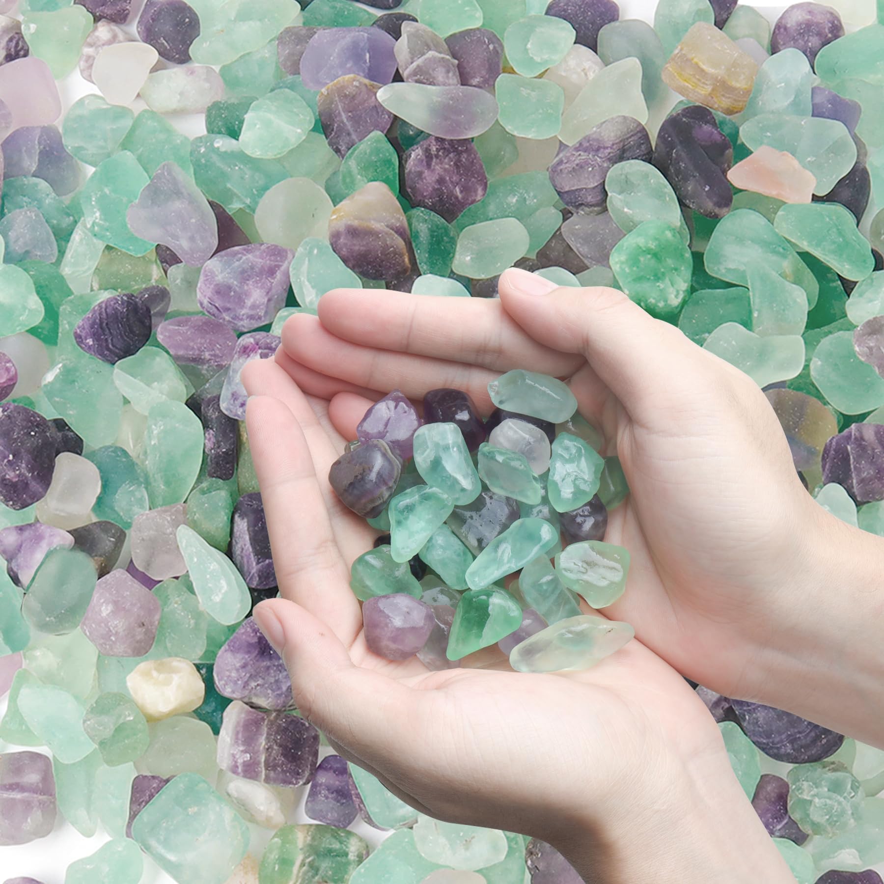 T4U fluorite aquarium gravel rocks in vibrant hues for a striking fish tank display