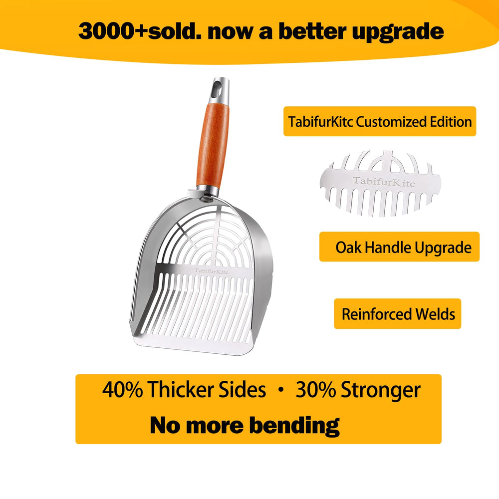 TabifurKitc compact dustpan for fast cleanup around the litter area.