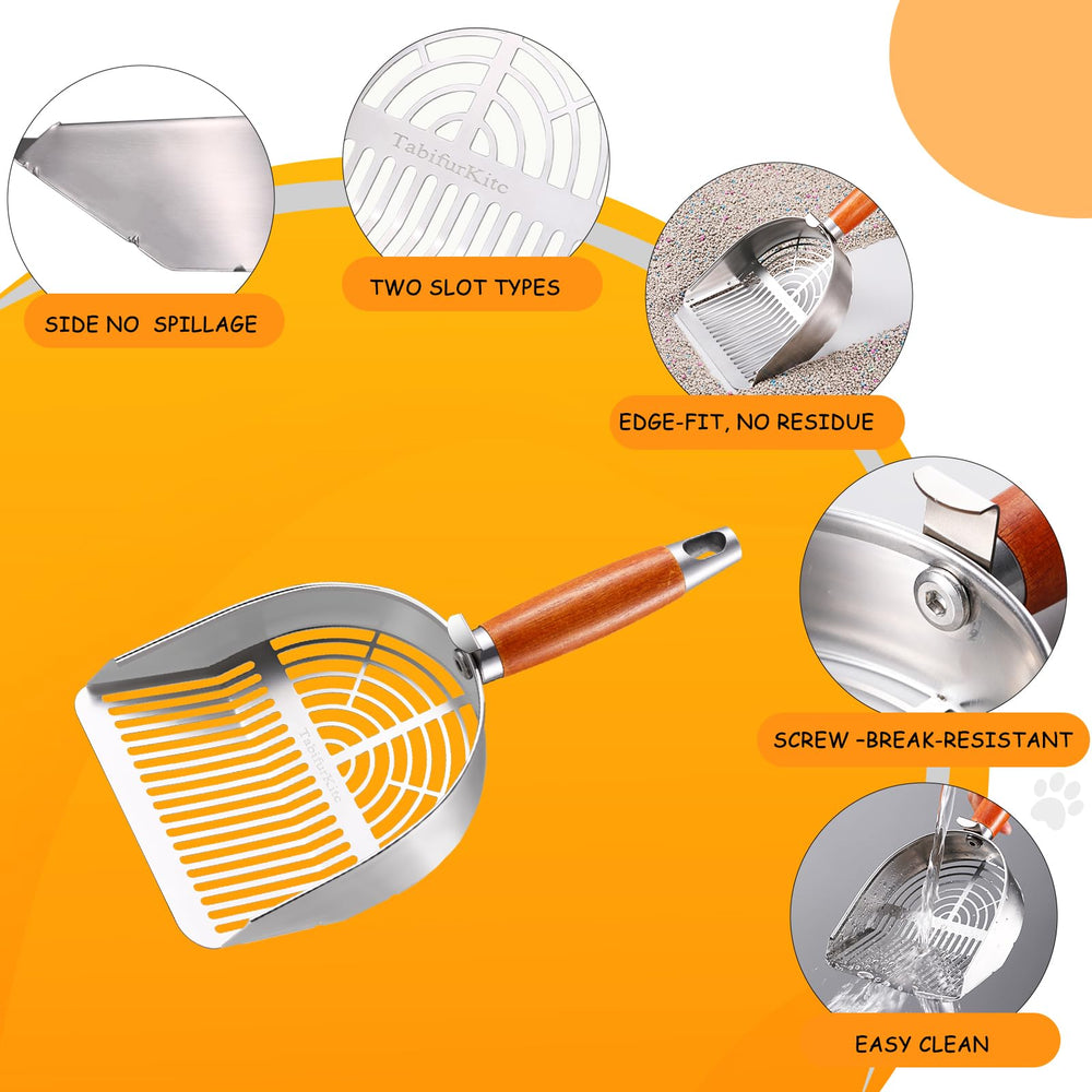 TabifurKitc laser-cut edges provide smooth, burr-free scoop performance.